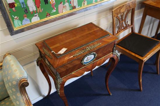 A 19th century French kingwood and ormolu mounted jardiniere, W.2ft .5in.